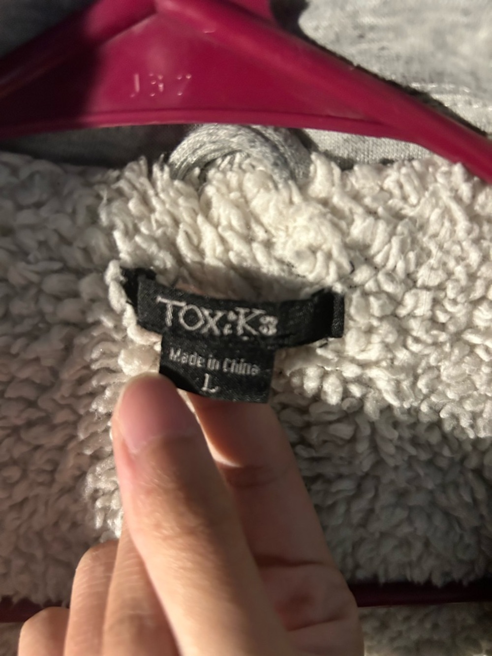 Women's Light Gray Teddy-Lined Jacket with Button Front NWOT - Picture 6 of 14